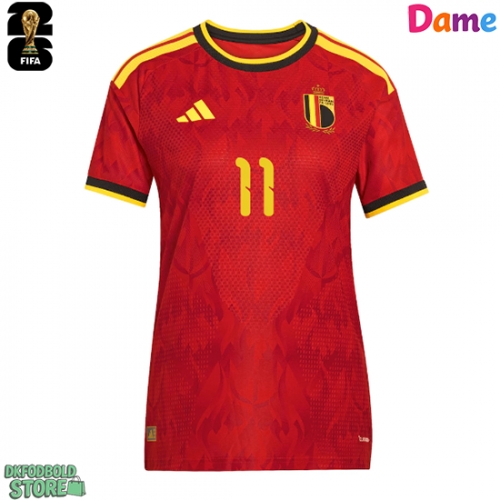 Belgien Jeremy Doku #11 Replika Hjemmebanetrøje Dame VM 2026 Kortærmet